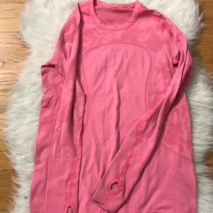 Lulu Lemon pink long sleeve